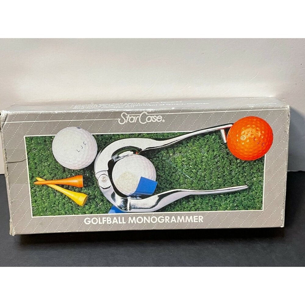 Star Case Golf ball Monogrammer personalize 3 letter kit